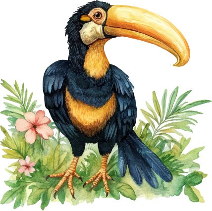 Illustration of a toucan